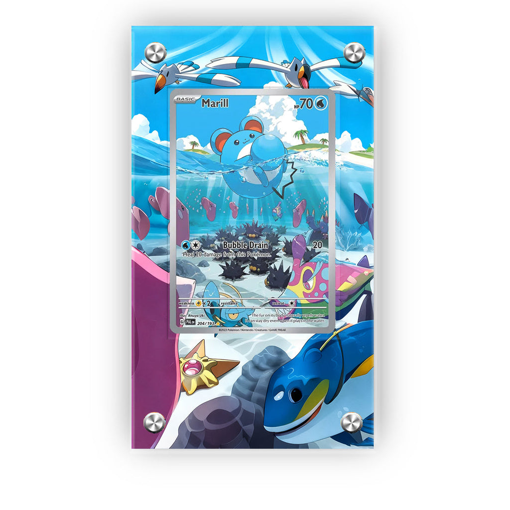 Marill 204/193 - Pokémon Extended Artwork Protective Card Display Case Psa/raw