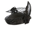 Made in Australia Black Sinamay Pillbox Fascinator | Exclusive One-Off Design