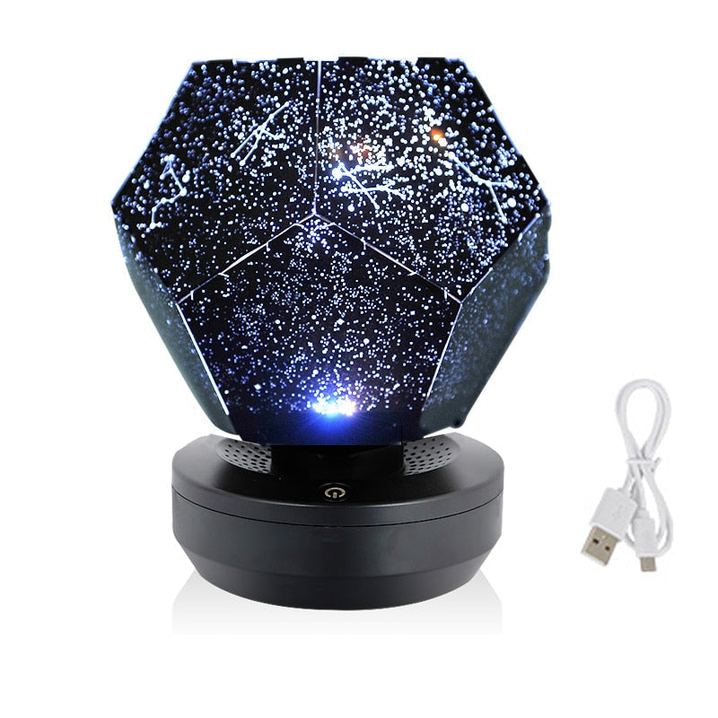 Galaxy Light Projector Nightlights Star Light Space Rechargeable Lamp for Decoration Bedroom Christmas Gift Children Night Light
