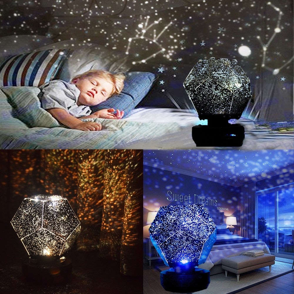 Galaxy Light Projector Nightlights Star Light Space Rechargeable Lamp for Decoration Bedroom Christmas Gift Children Night Light