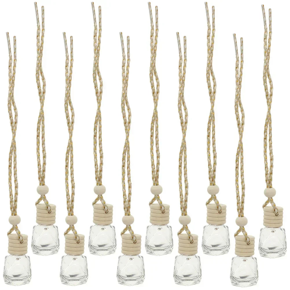 10PCS Hanging Glass Perfume Bottle Car Scent Diffuser–8ml