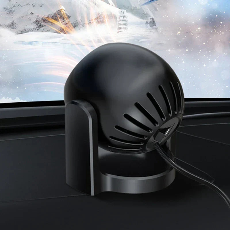 12V 120W Portable Car Heater Defroster Fan Black
