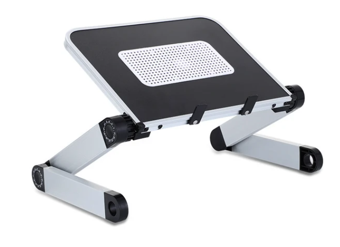 Adjustable Folding Laptop Desk with Cooler Fan
