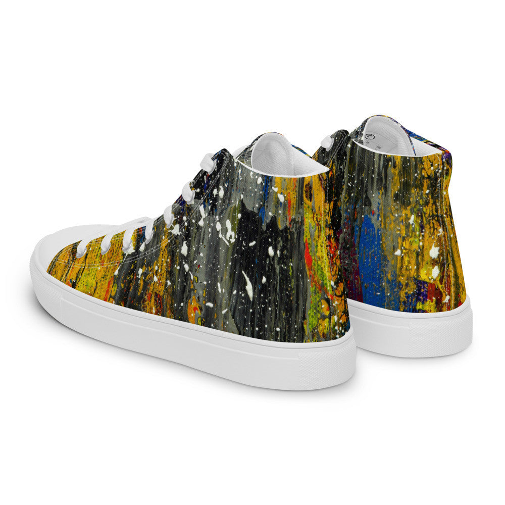 Gianneli Colours Handmade Men’s High Top Canvas Shoes