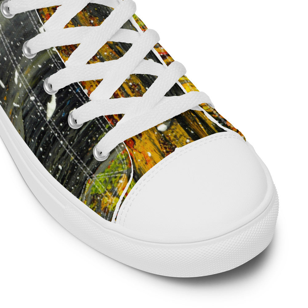 Gianneli Colours Handmade Men’s High Top Canvas Shoes