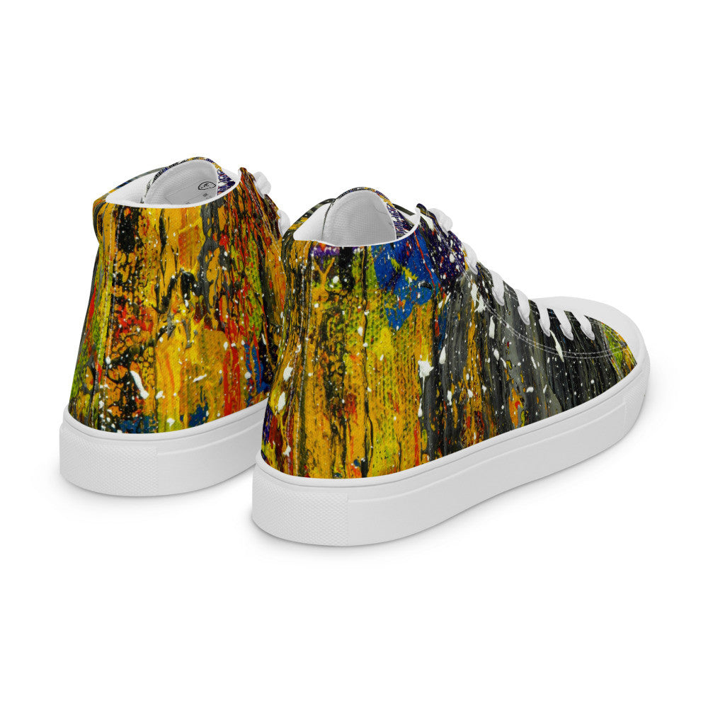 Gianneli Colours Handmade Men’s High Top Canvas Shoes