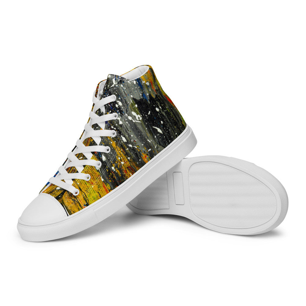 Gianneli Colours Handmade Men’s High Top Canvas Shoes