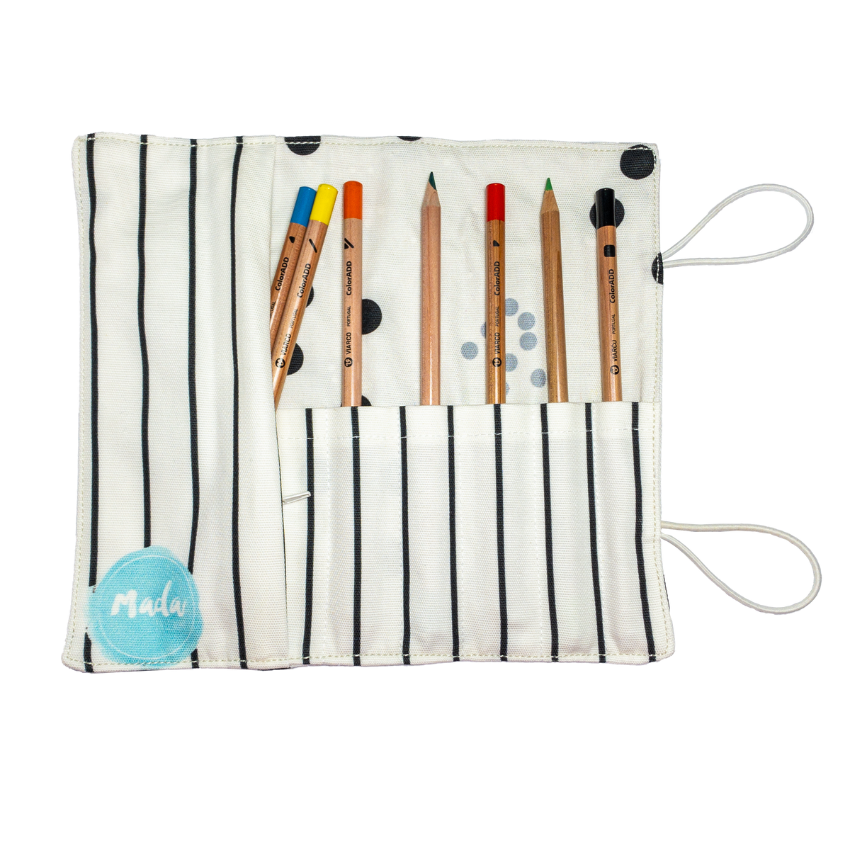 Gray Dots Small Pencil Case