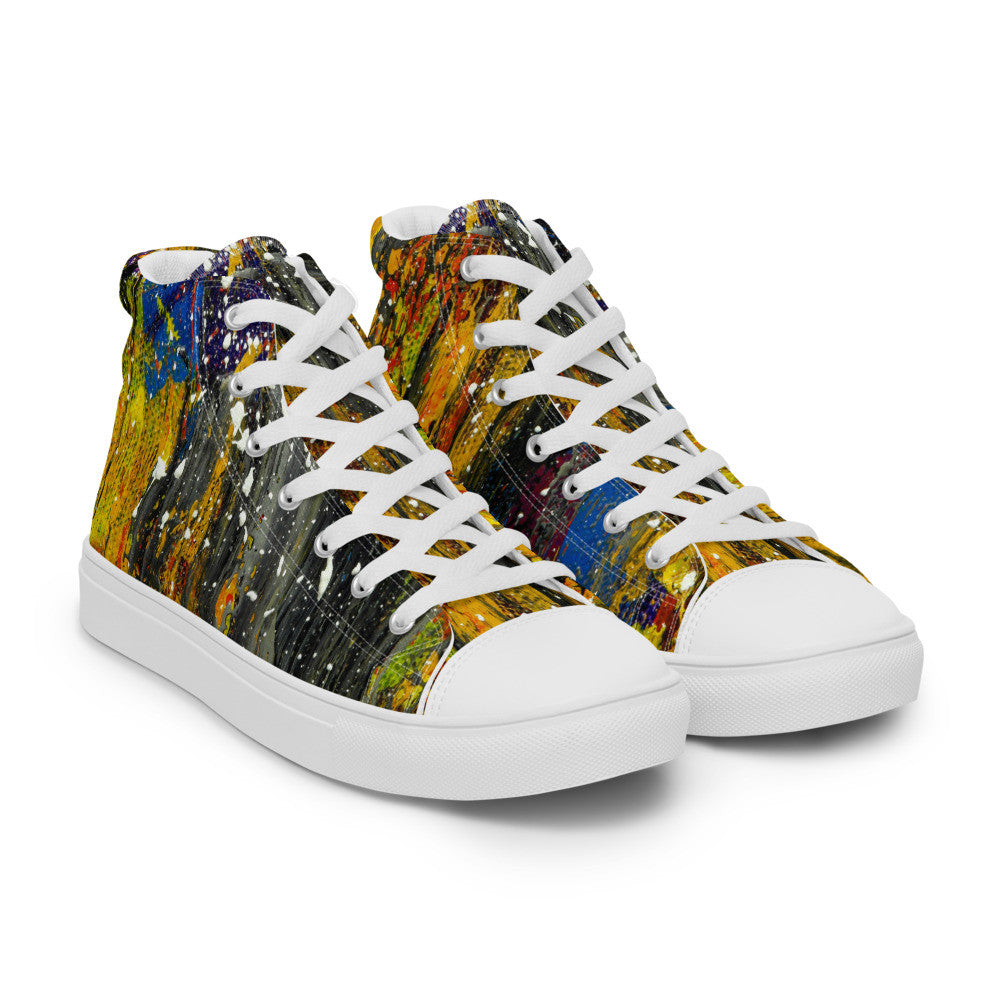 Gianneli Colours Handmade Men’s High Top Canvas Shoes