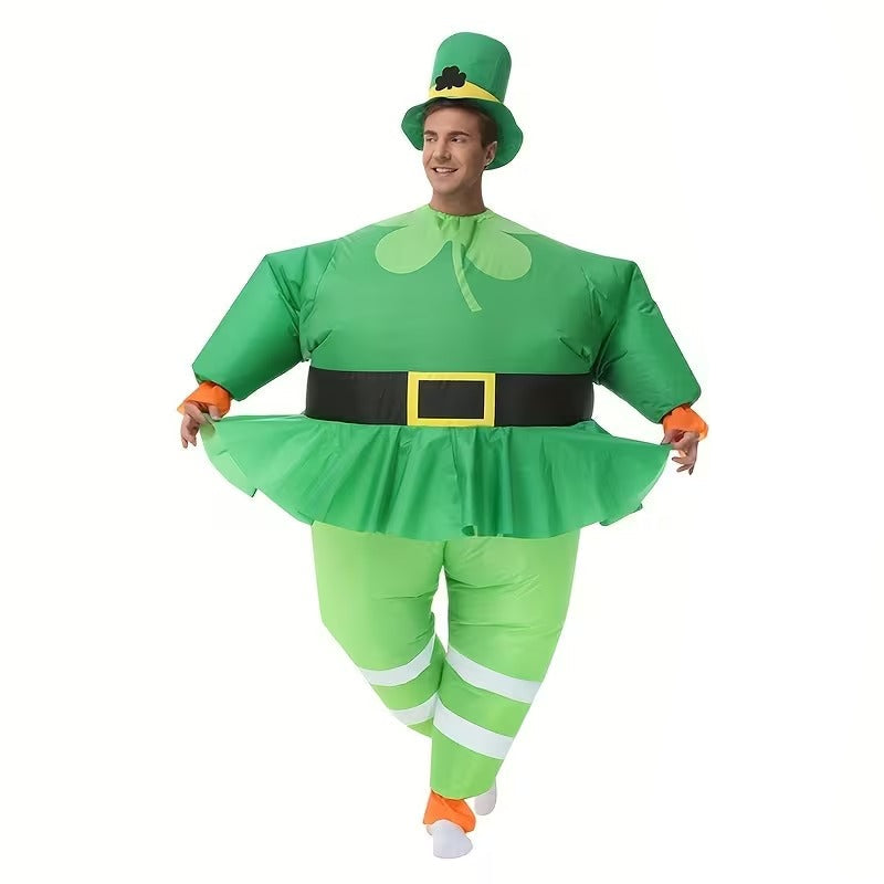 St. Patrick's Day Green Leprechaun Costume Set